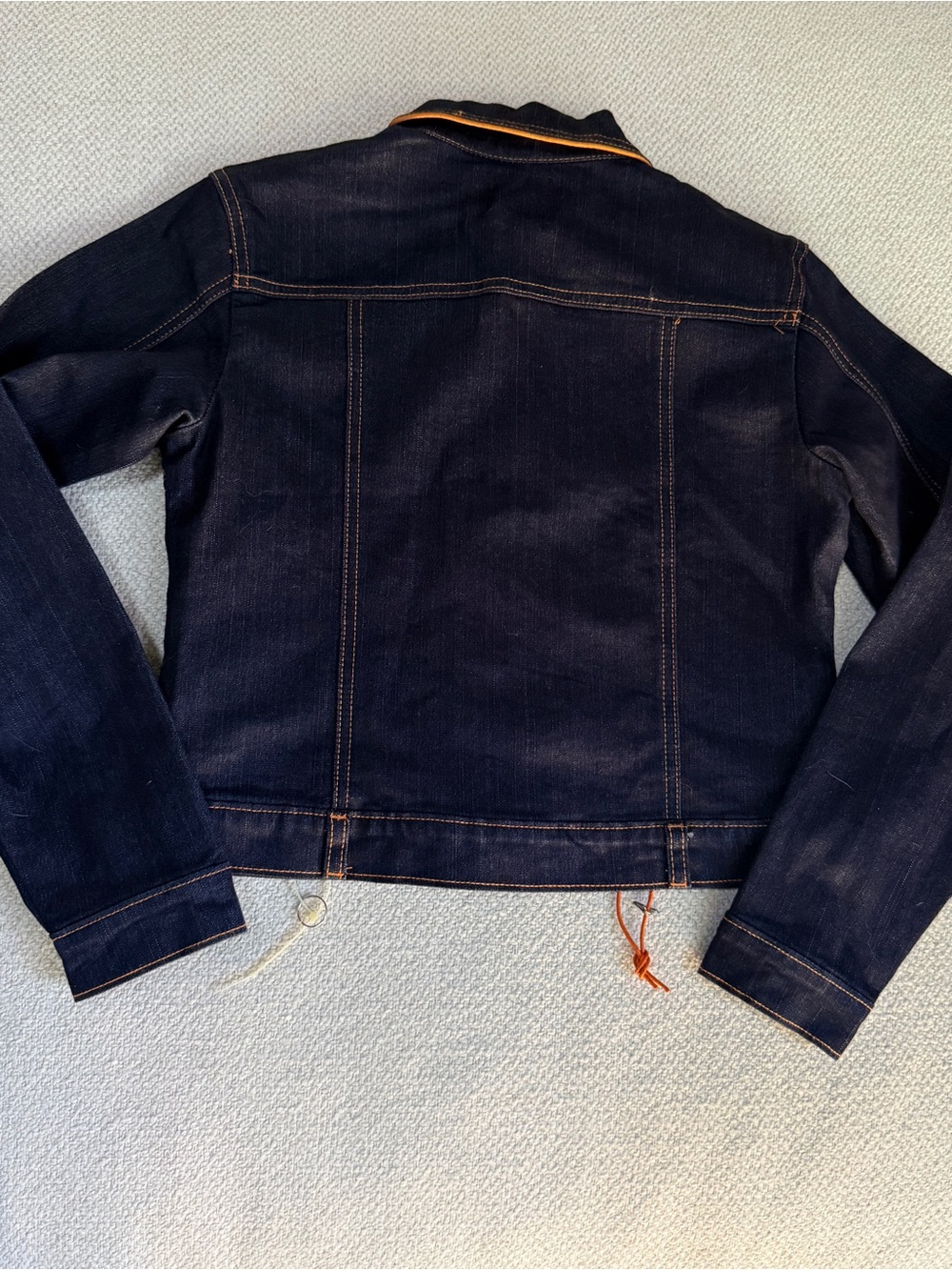 Crest Jeans Vintage Dark Denim Cropped Jacket - Picture 6 of 7